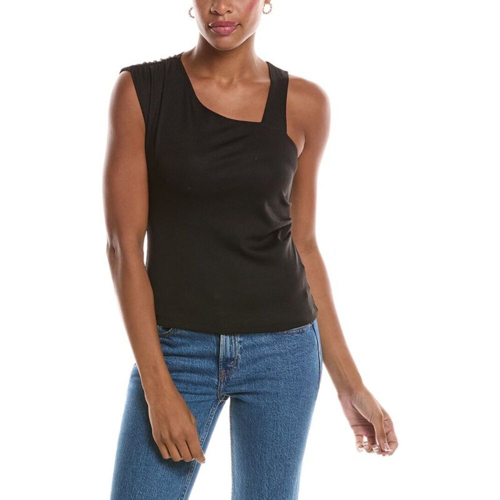 Lna Womens  Sebastian Angle Tank, Black